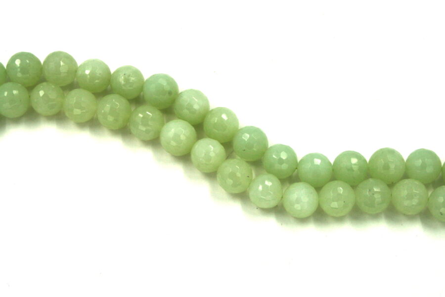 new jade fili round sfaccettati 14mm