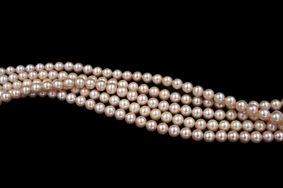 Perle d'acqua Dolce fili round 7½-8mm - Naturale