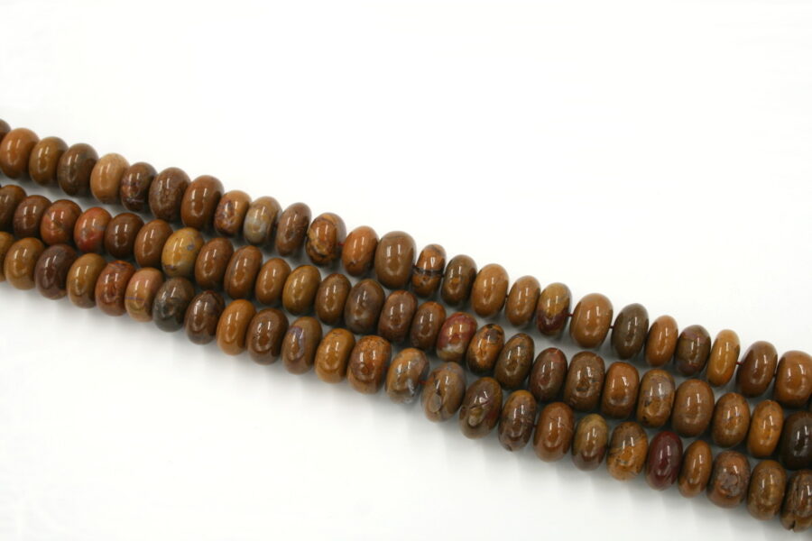 Fancy Agate fili rondelle 17-18mm