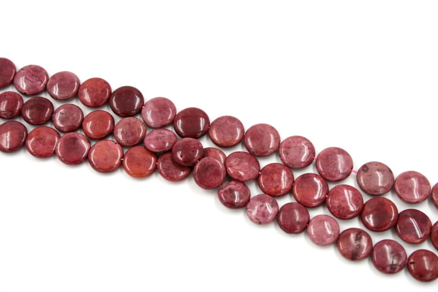 Rodonite fili monete 16mm