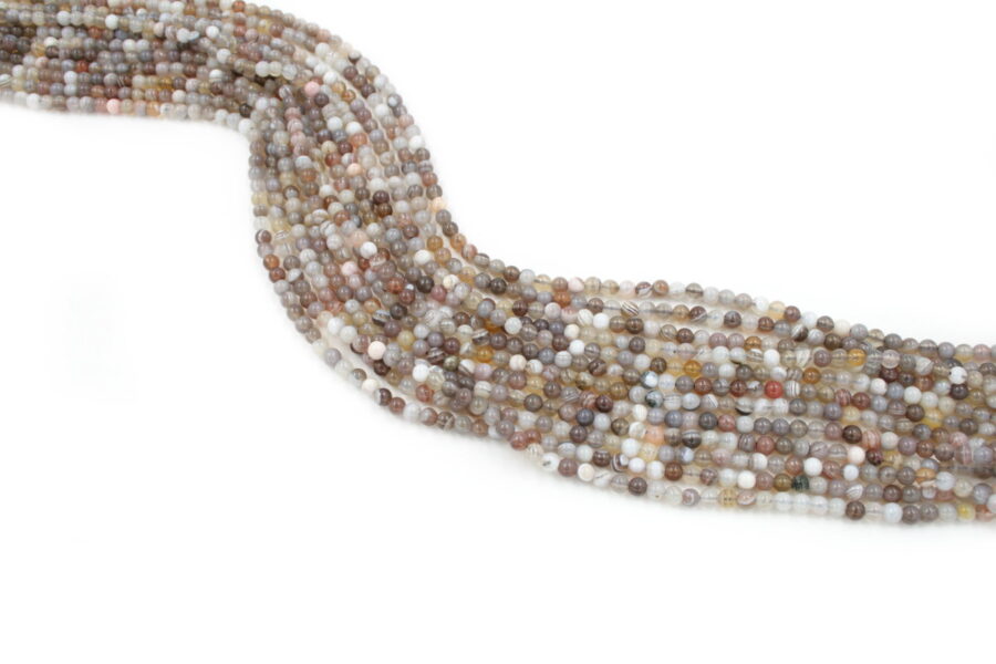 agata botswana fili round 4mm