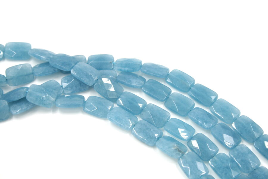 Blue spong quartz fili rettangoli sfacc.18x13mm