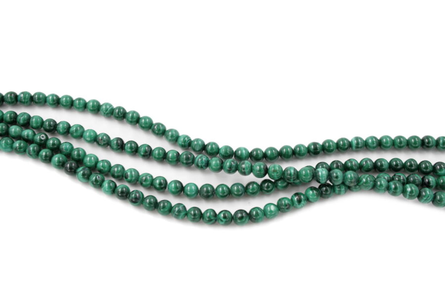 Malachite fili round 6mm - Qualità AA