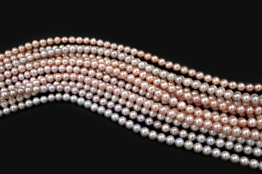 Perle d'acqua Dolce fili round 6-6½mm - Naturale