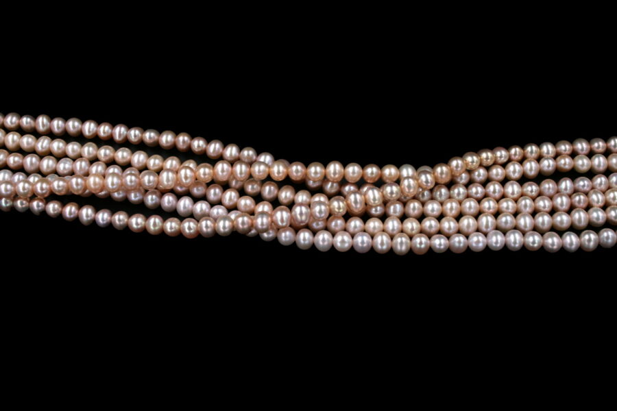 Perle d'acqua Dolce fili round 5½-6mm - Naturale