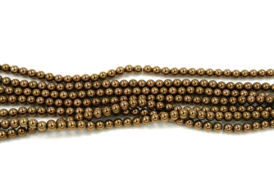 Ematite fili round 4mm rame
