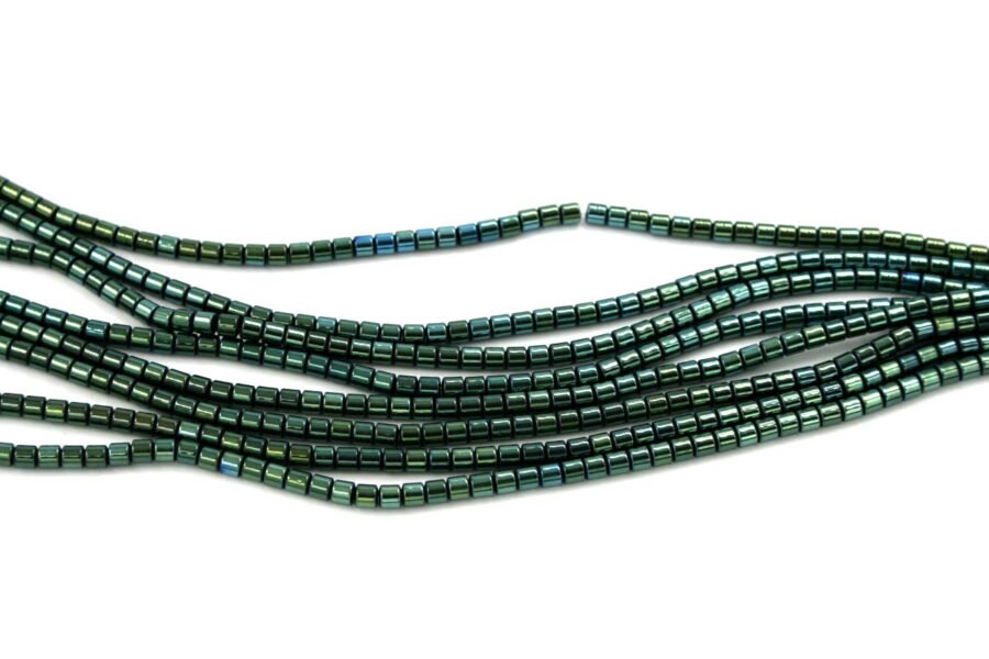 Ematite fili cilindri 3mm verde