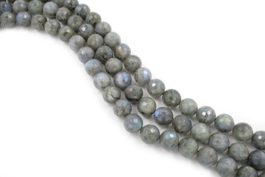 labradorite fili round sfaccettati 14mmAA
