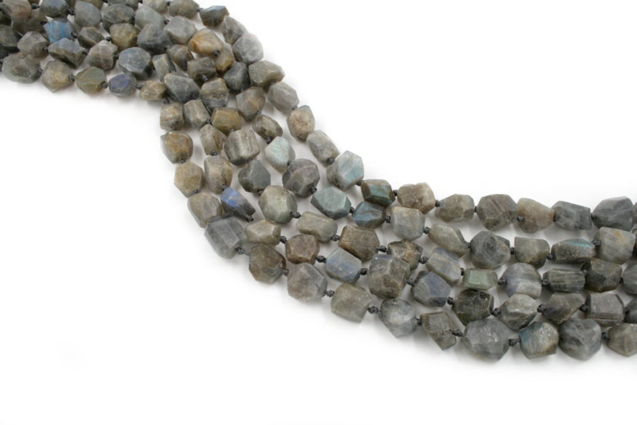 Labradorite fili sassi sfaccettati ~14x12mm - immagine 2