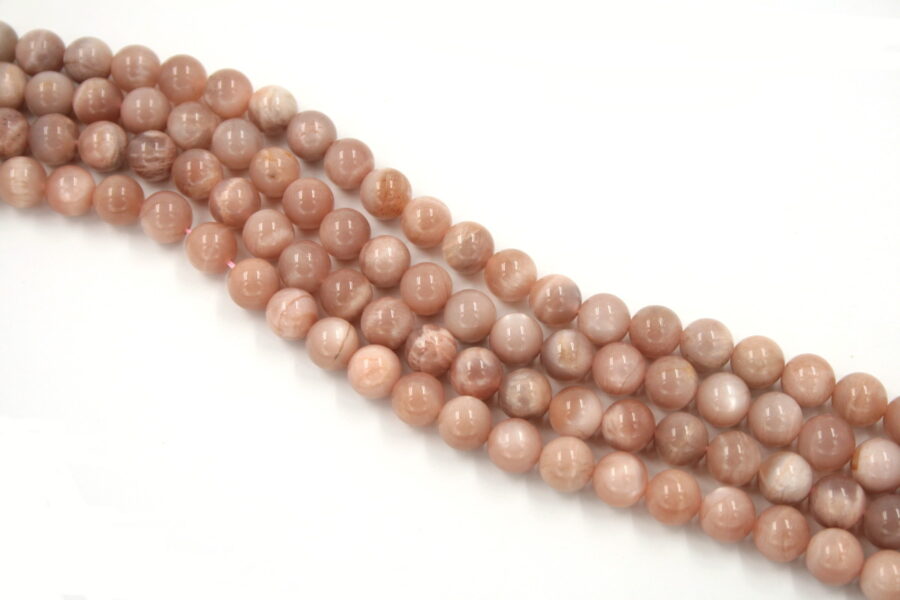 moonstone rosa fili round 8mm