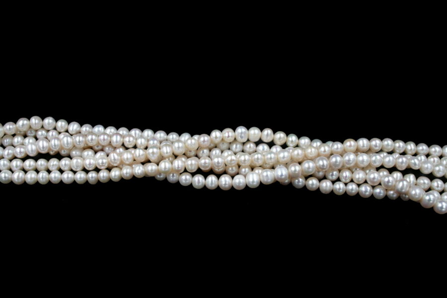 Perle d'acqua Dolce fili round 5½-6mm - Naturale - immagine 2