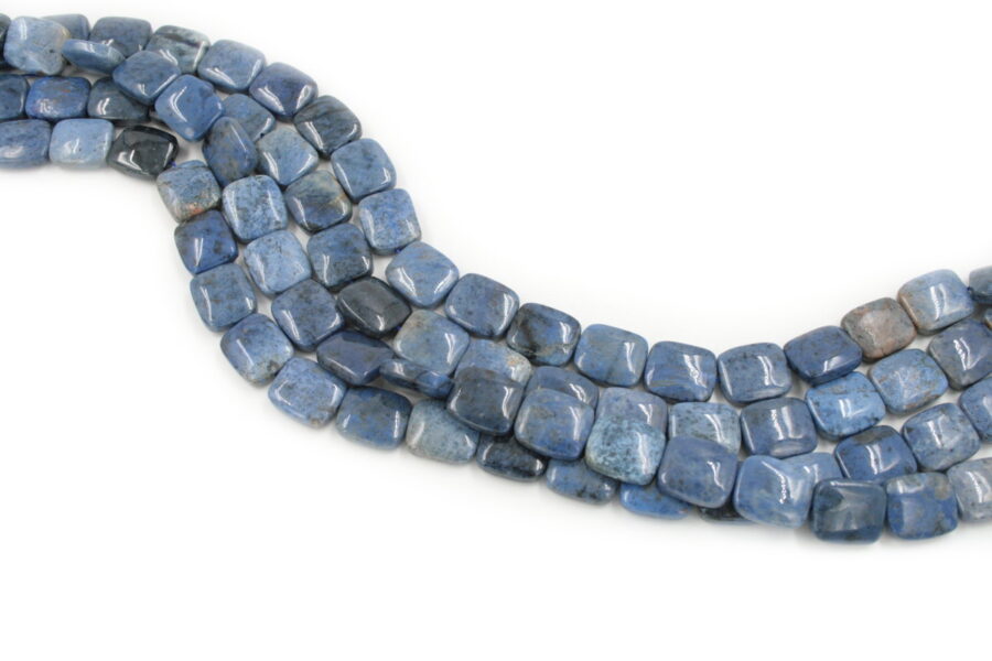 dumortierite fili rettangoli 16x14mm
