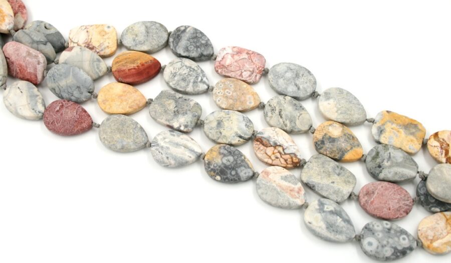 Sky eye jasper fili forme miste 25x18mm