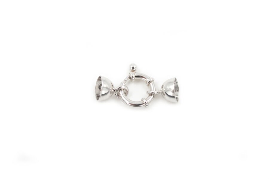 Argento chiusura 12mm coppiglia 8mm RH +/-2Gr