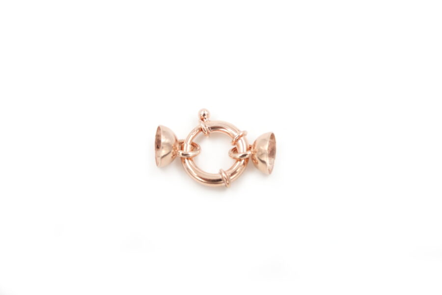 Argento chiusura 16mm coppiglia 10mm Rosa +/-3.5Gr