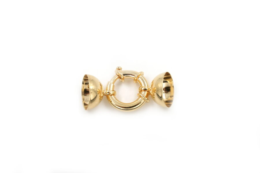 Argento chiusura 20mm coppiglia 16mm Dorata+/-8Gr.