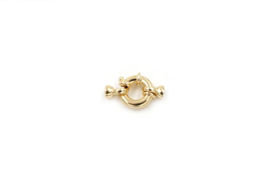 Argento chiusura 14mm coppiglie 6mm Dorata+/-3.4Gr