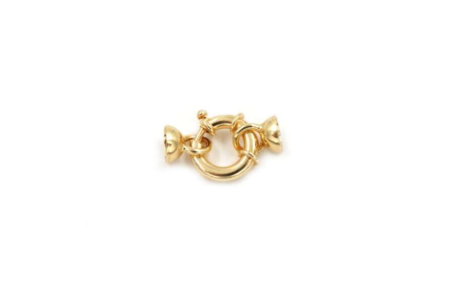 Argento chiusura 12mm coppiglia 8mm Dorata+/-2Gr.