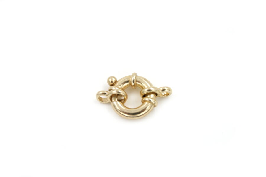 Argento chiusura 14mm con ottini Dorata +/-3.3Gr.