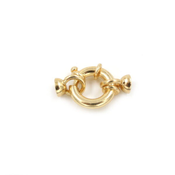 Argento chiusura 14mm coppiglia 6mm Dorata+/-2.8Gr