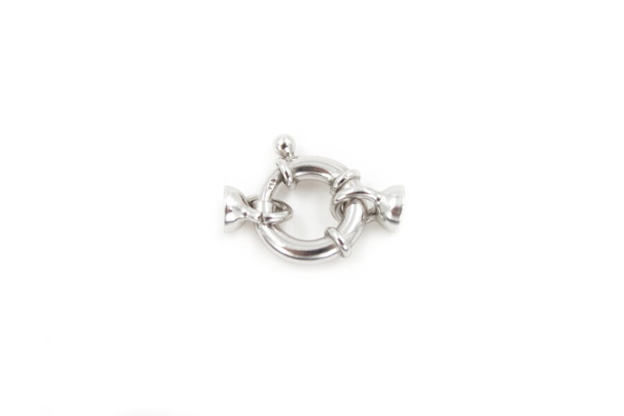 Argento chiusura 14mm coppiglia 6mm RH+/-2.3Gr - immagine 2
