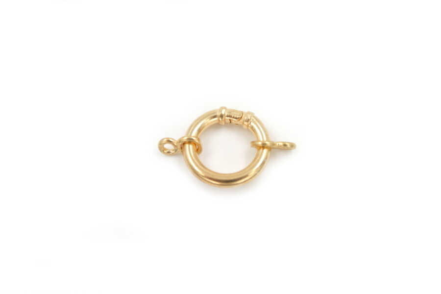 Argento chiusura scatto con ottini Dorata1.7+/-Gr.