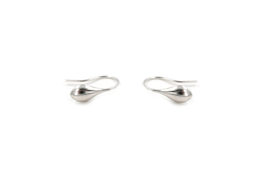 Argento 925‰ orecchini monachine goccia rodiato - immagine 2