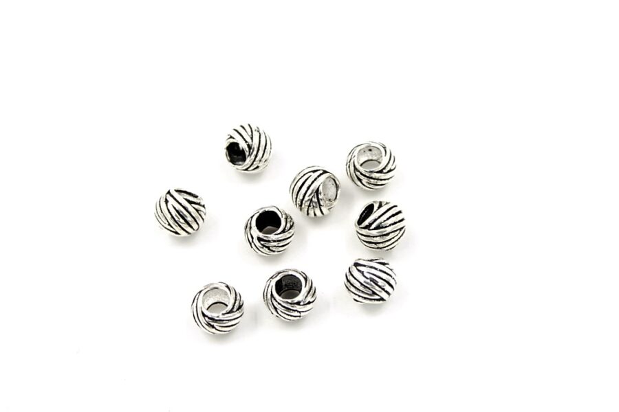 Argento distanziatori sfere 8mm