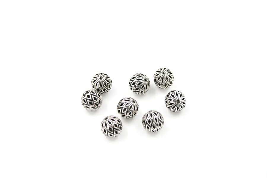Argento distanziatori sfere 10mm