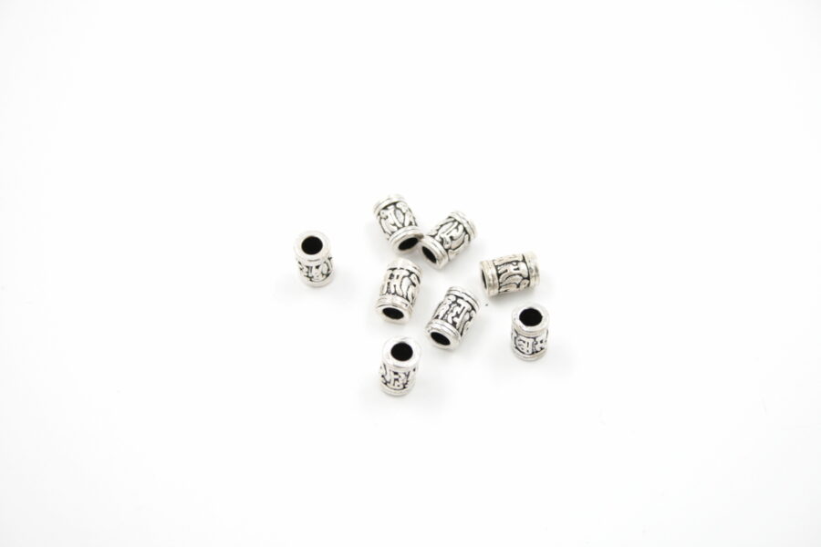 Argento distanziatori cilindro 8x5½mm