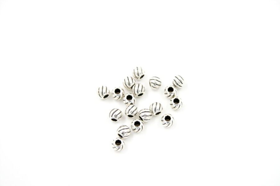 Argento distanziatori sfere 5mm