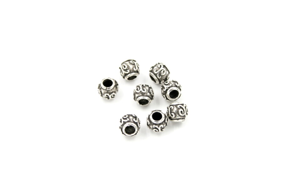 Argento distanziatori sfere 9mm