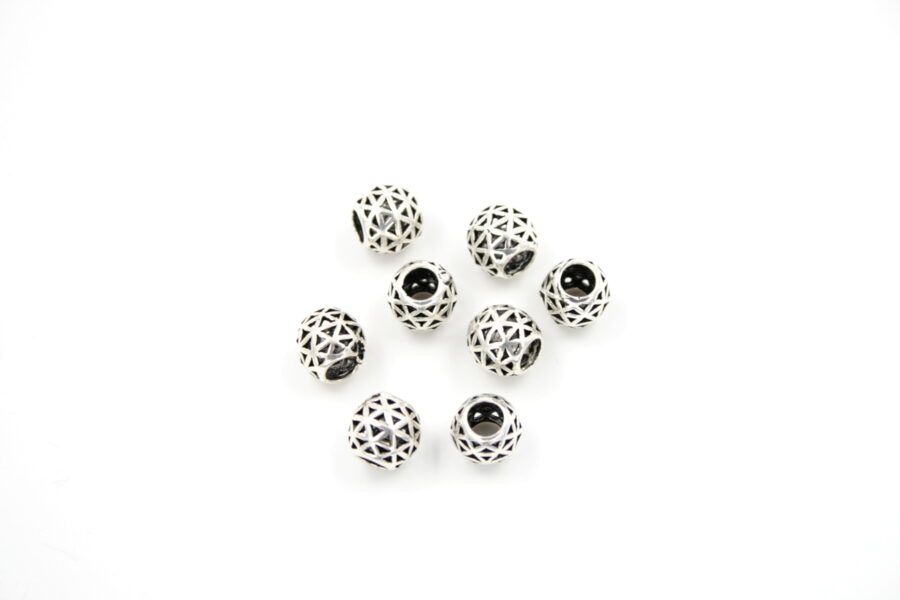 Argento distanziatori sfere 8mm
