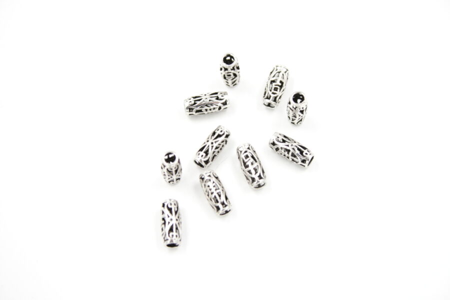 Argento distanziatori cilindro 11x5mm