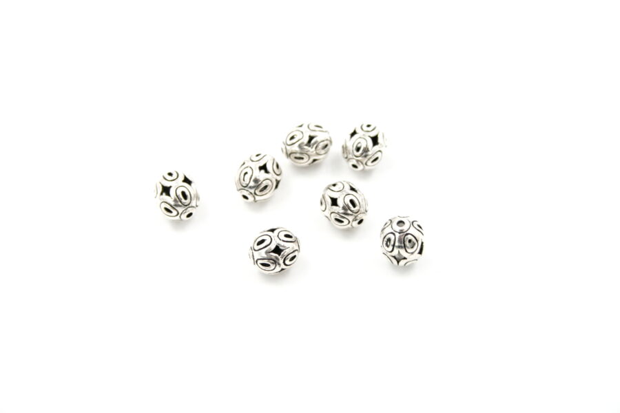 Argento distanziatori olive 8½x10½mm