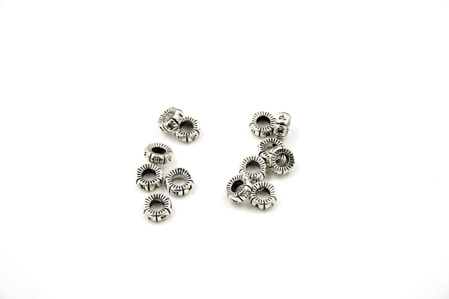 Argento 925 elementi distanziatori rondelle 7½-3mm