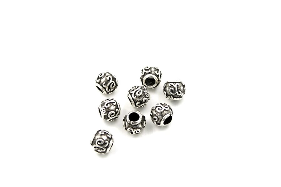 Argento distanziatori sfere 9mm