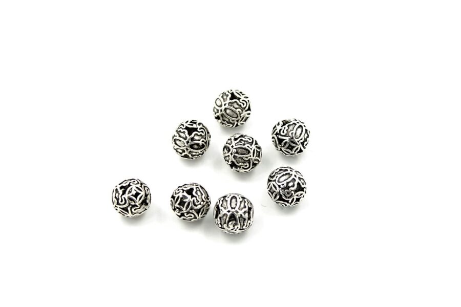 Argento distanziatori sfere 10mm