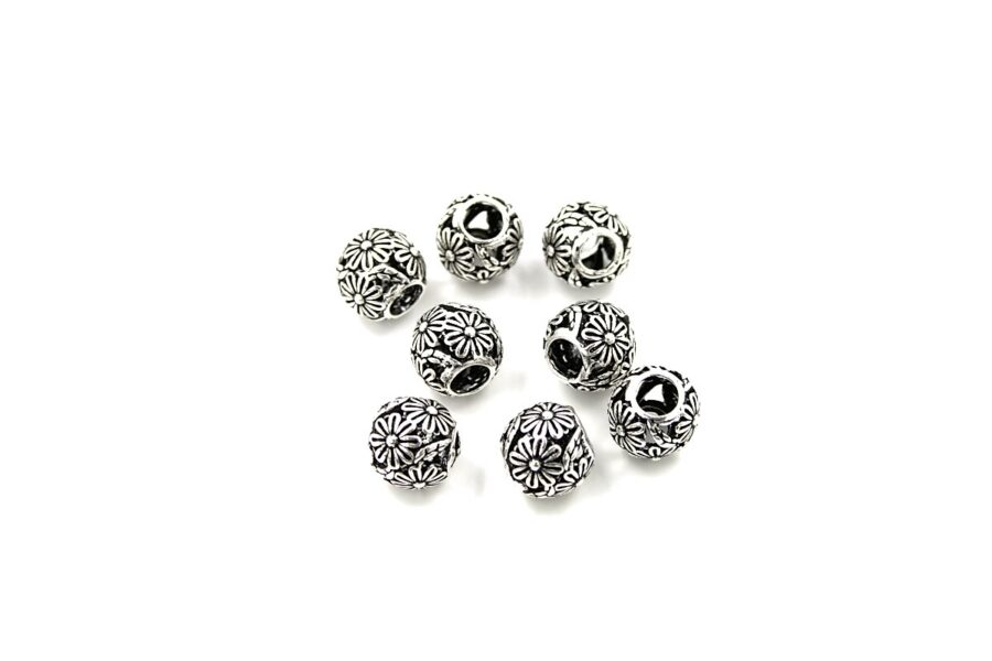 Argento distanziatori sfere 11mm