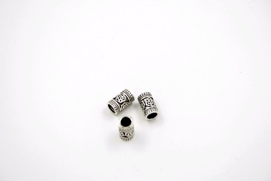 Argento distanziatori cilindro 11x6½mm