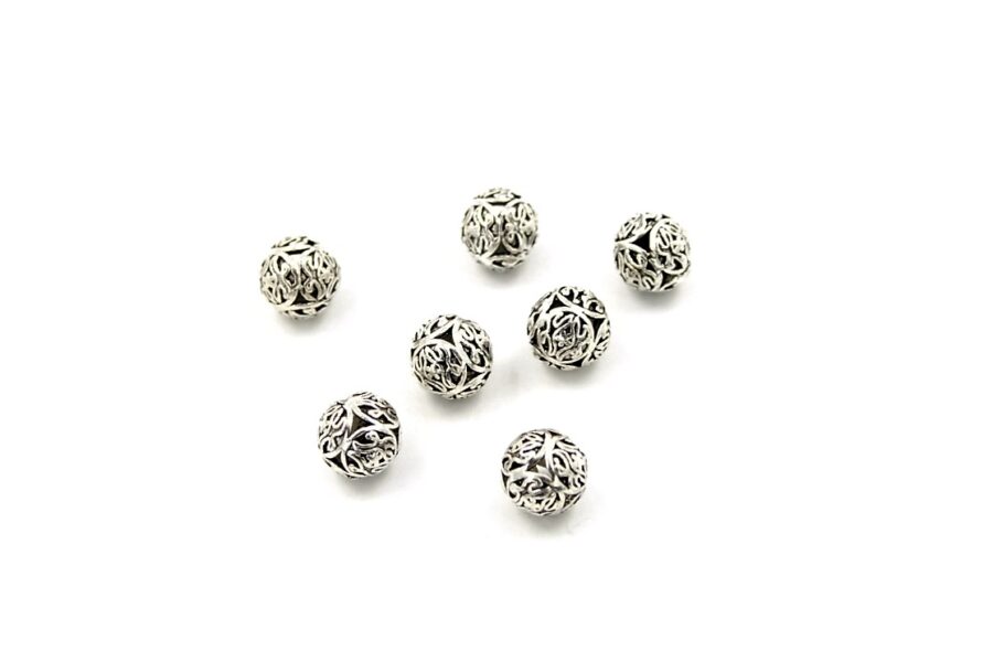 Argento distanziatori sfere 10mm