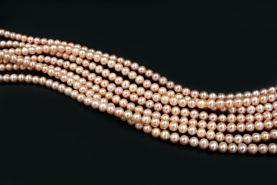 Perle d'acqua Dolce fili round 6½-7mm - Color Naturale
