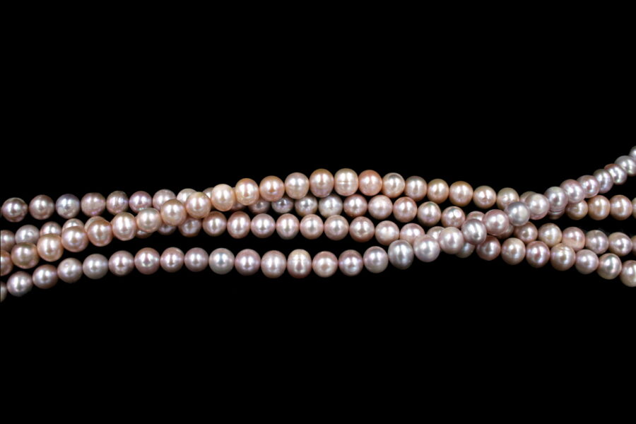 Perle d'acqua Dolce fili round 10-11mm - Colore Naturale