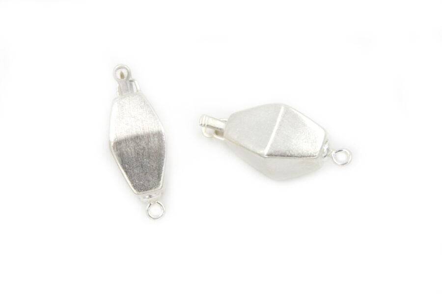 Argento chiusura rombo 20x12mm +/-3.5Gr