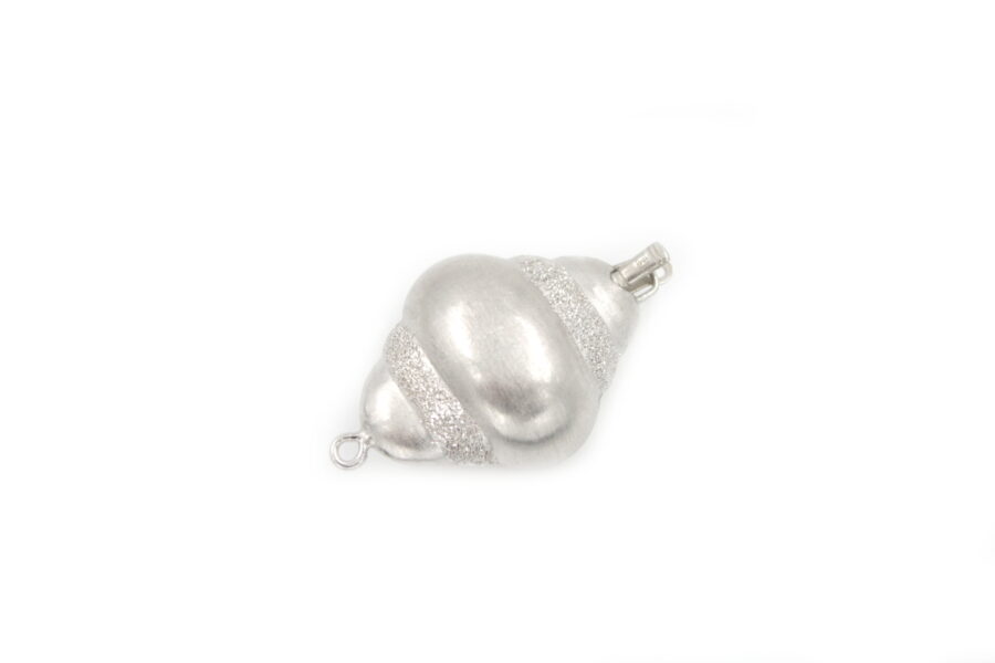Argento chiusura cornetti 30x25mm +/-5.6Gr