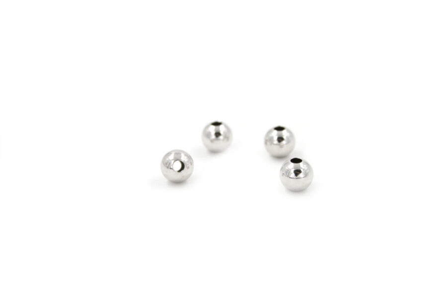 Pallina Extra slim liscia 6mm 2 fori RH +/-0.11Gr