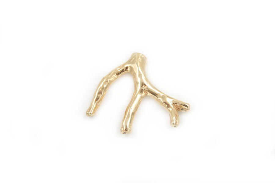 Distanziatore ramo corallo Dorato +/-2.2Gr