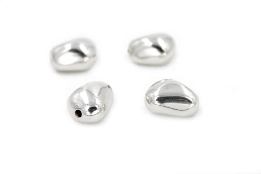 Argento tramezzi sassi 8.5x15.5mm +/-1.8Gr