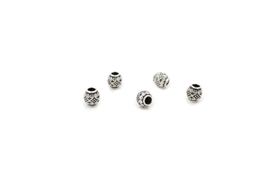 Argento 925‰ distanziatori barilotto 8x8mm +/-0.9Gr