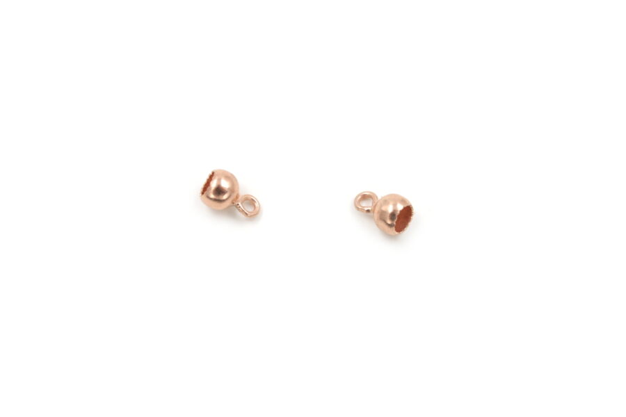 Argento coppiglie chiuse 4mm Rosa +/-0.2Gr